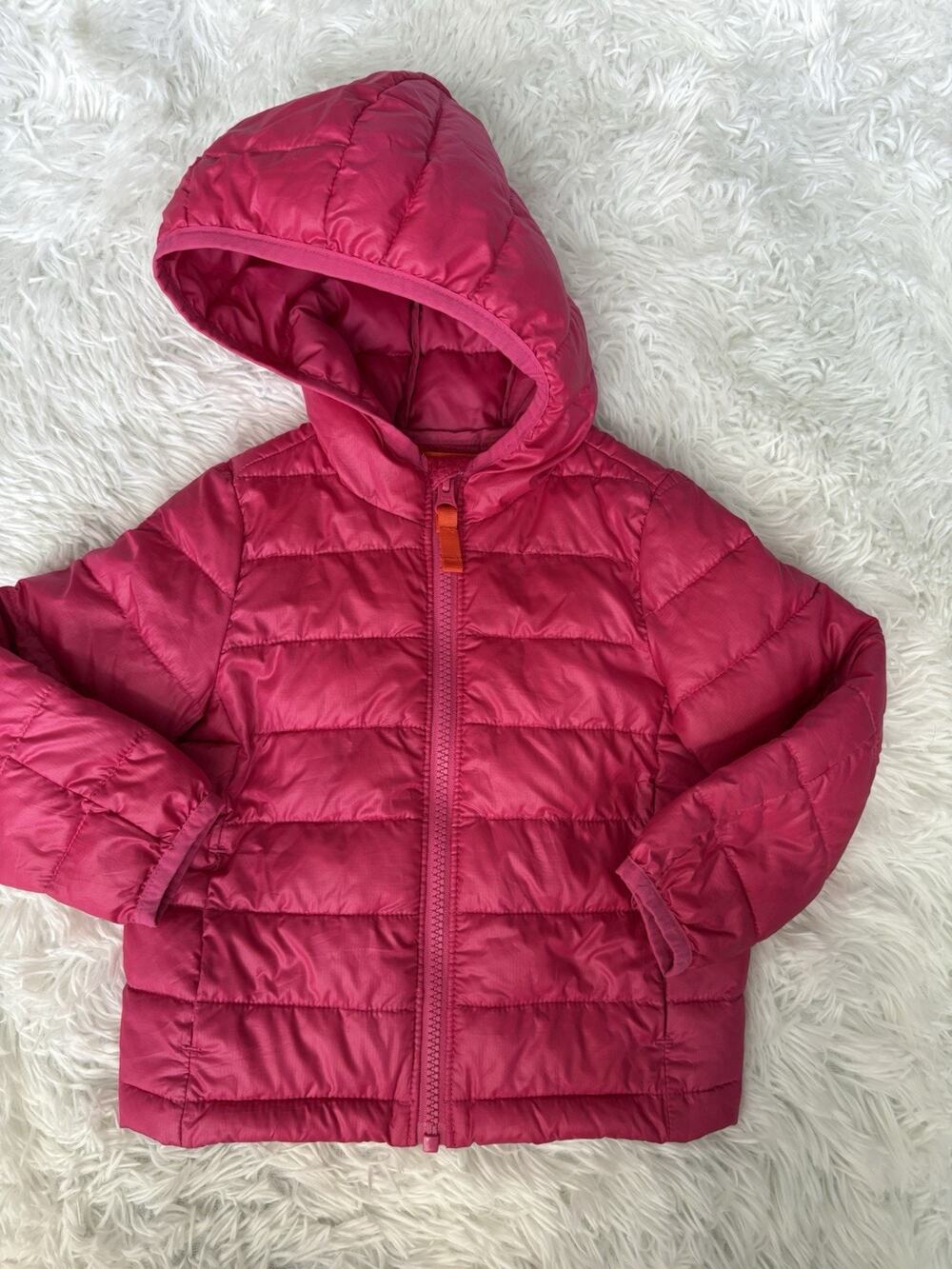 Primary 18/24 Month Pink Hooded Puffer Jacket. Great Qual & Condition